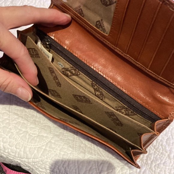 2 for $20 - Brown Genuine Leather & Hair Animal Print Women's Wallet - Picture 5 of 7